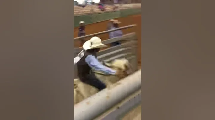 Andres galvan winning the rodeo with a 78 point ride