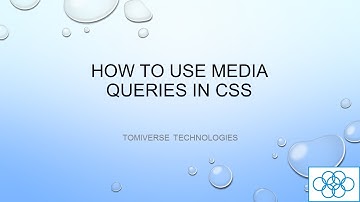 How to use the @media query CSS rule