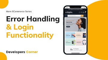 Mern ECommerce - Error Handling & Login Functionality | Mern Stack | Node Js | Express js | MongoDB