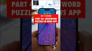 Ios 17 Features Part 44 Crossword Puzzles tailormadetech apple ios17 ios17features ios17update
