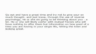 Reverse Psychology - An Excellent Strategy to Get Your Ex Back Once and For All!