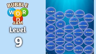 Bubble word jam level 9 walkthrough solution 