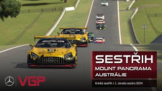 Mercedes-Benz Virtual GP 2024 - Sestřih 1. závodu - Mount Panorama