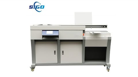 Automati Perfect Book Binder A3 Size Glue Binding Machine With Side Glue