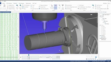 Simulating Haas VF2 - HRT210 (horizontal rotary A-axis)