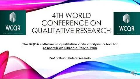 WCQR2019_35 - The RQDA software in qualitative data analysis
