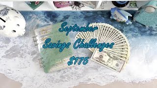 September Savings Challenges Cash Stuffing $175
