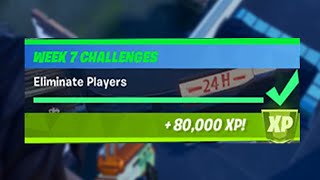 Eliminate Players 50/50 In Fortnite Week 7 Challenges (80,000 XP)