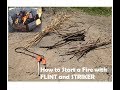 How to start a camp fire with a Flint and Striker - The Fishing Guru
