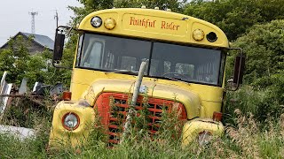 Exploring an ABANDONED Car and Bus GRAVEYARD