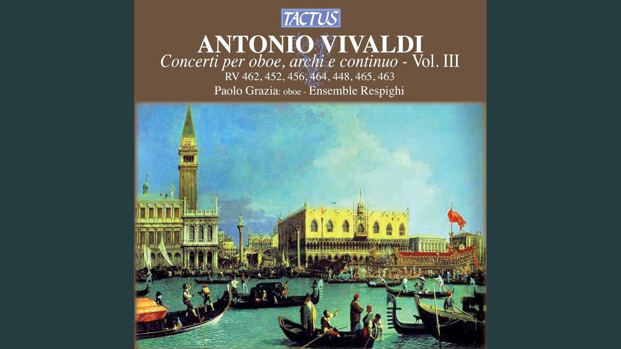Oboe Concerto in C Major, RV 448 I. (Allegro non molto) YouTube