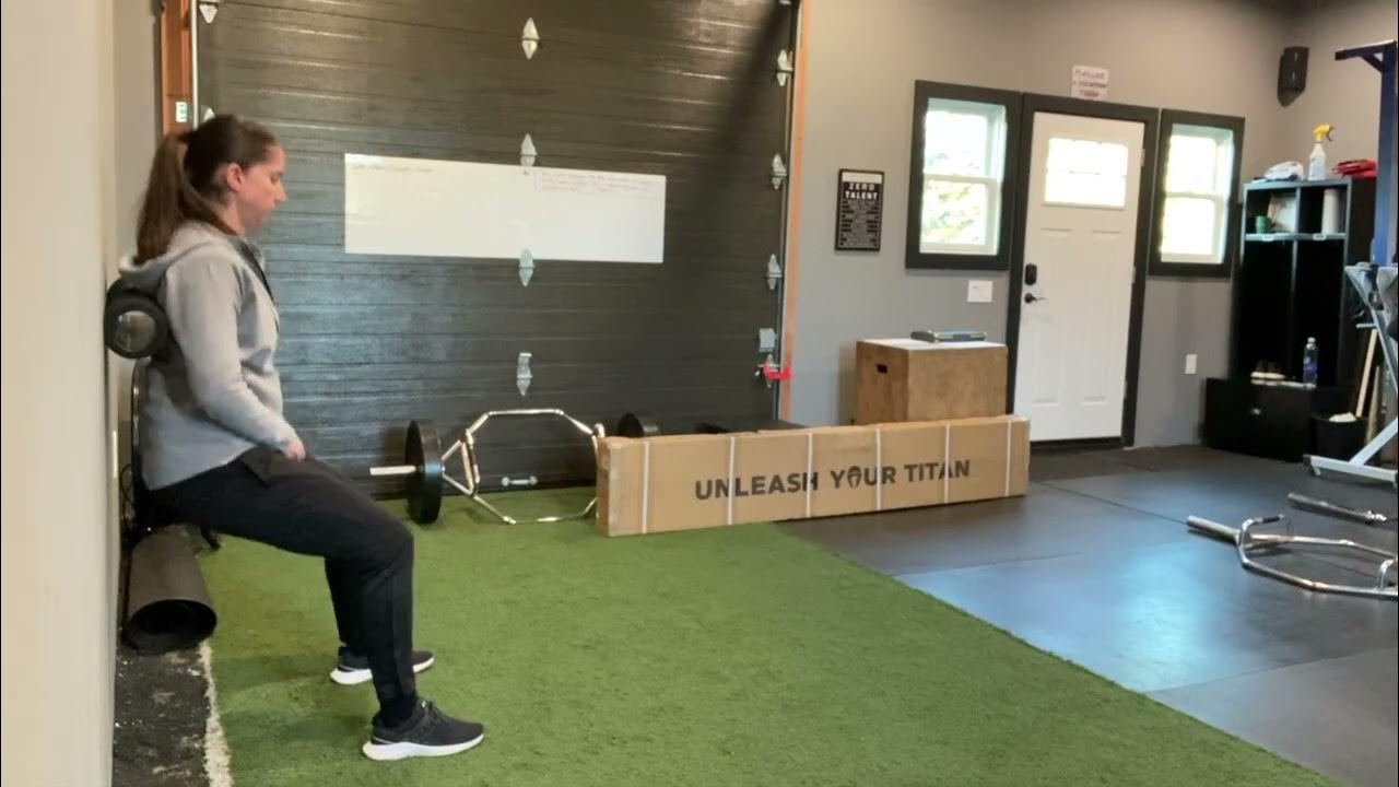 Foam Roller Wall Squat YouTube