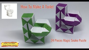 How To Make A Toilet - 24 Pieces Magic Snake Puzzle