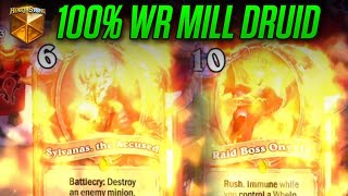 100% WR Mill Druid! HIGH Skill Ceiling Legend Deck | Savjz Hearthstone