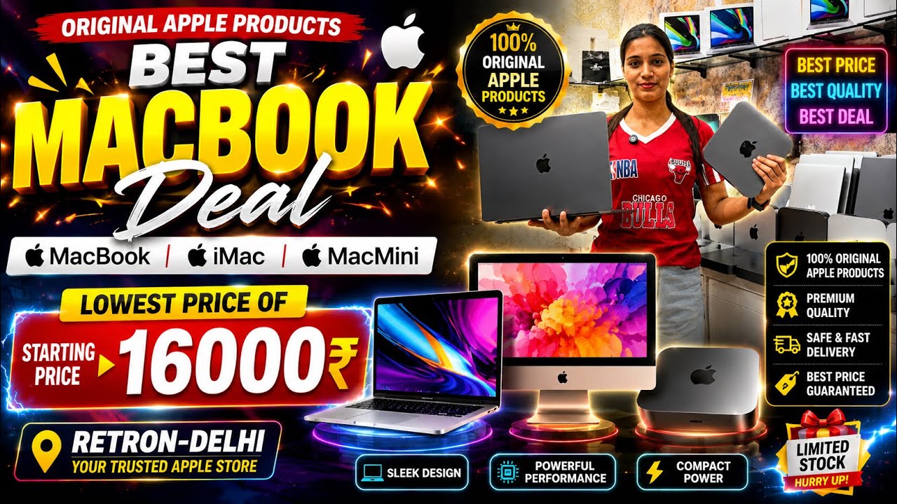 MacBook Starting ₹16,000 🔥 Best Apple Deals | MacBook, iMac & Mac Mini | Retron Delhi