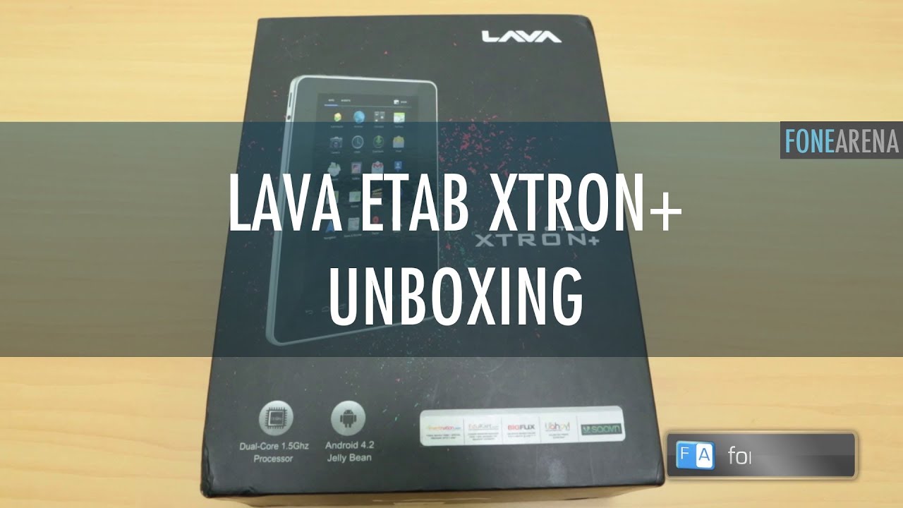 Lava E-Tab XTRON+ Unboxing