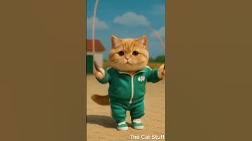 Squid Game Cat Edition! 🐾💀#shorts #viralvideo #youtubeshorts #squidgame #cat