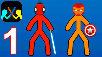 Supreme Duelist Stickman - Gameplay Walkthrough Part 1 New Update New Levels New Skins (Android, iOS