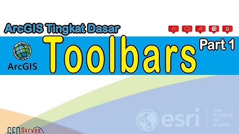 Tutorial ArcGIS | Toolbars part 1