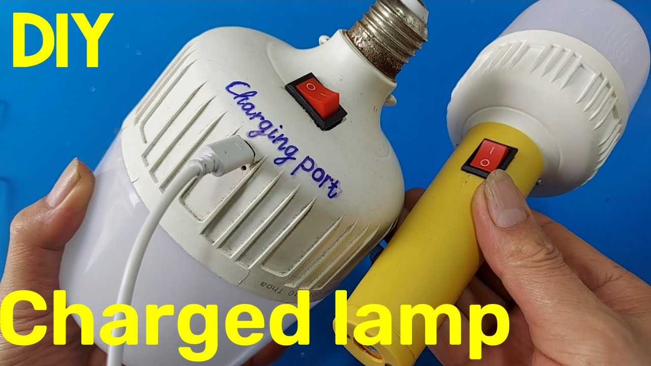 How to make a rechargeable light from a broken LED light bulb