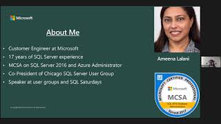 "SQL Server 2019: New Features" with Ameena Lalani