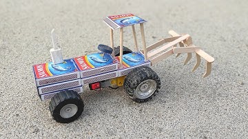 Hoe maak je thuis een Matchbox-tractor | Doe-het-zelf minitractor | Minitractor wetenschappelijk ...