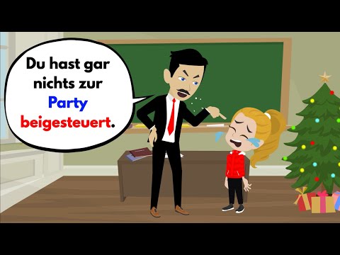 Deutsch lernen | Der Lehrer demütigt arme Schülerin! Wortschatz und wichtige Verben