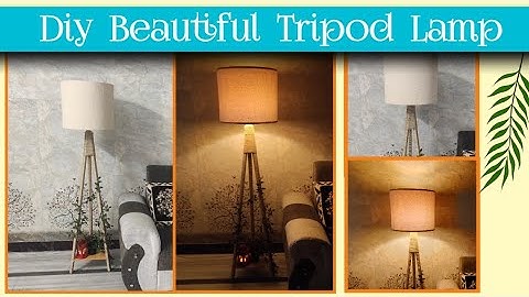 Diy Beautiful Tripod Lamp/Diy Lamp/Easy Crafts/Art And Crafts/Crafts/Diy  @MisterCraftsCreater