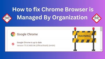 How to fix Chrome Browser is Managed By Organization | 2025