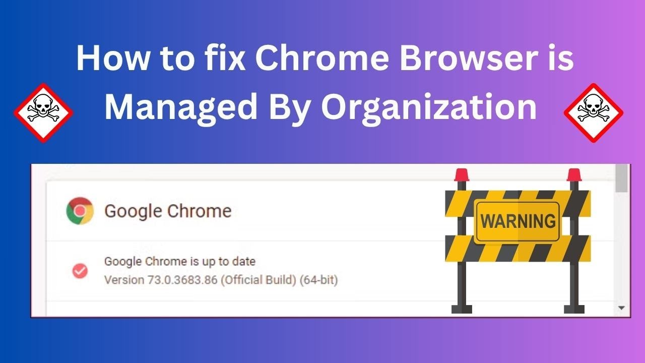 How to fix Chrome Browser is Managed By Organization | 2025 - YouTube