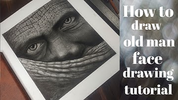 how to draw old man face| face drawing| old man sketch| easy way| step by step tutorials