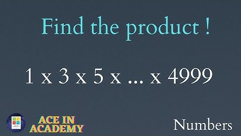 The product of odd natural numbers !