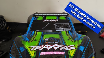 Traxxas slash 4x4 ultimate cheap roof bar light with built in switch.