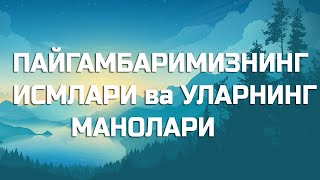 Пайгамбаримизнинг муборак исмлари ва уларнинг маноси