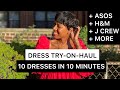 2020 Dress Haul | 10 Dresses in Under 10 Mins | ASOS, J Crew, H&M, &  More!  SimplyShannah