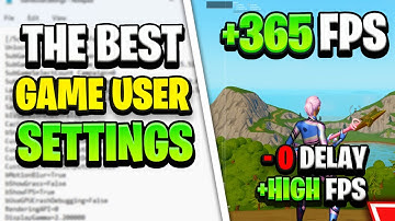 *UPDATED* Best Game User Settings in Fortnite Chapter 4 Season 3! ⚒️ (0 Input Delay + FPS BOOST)
