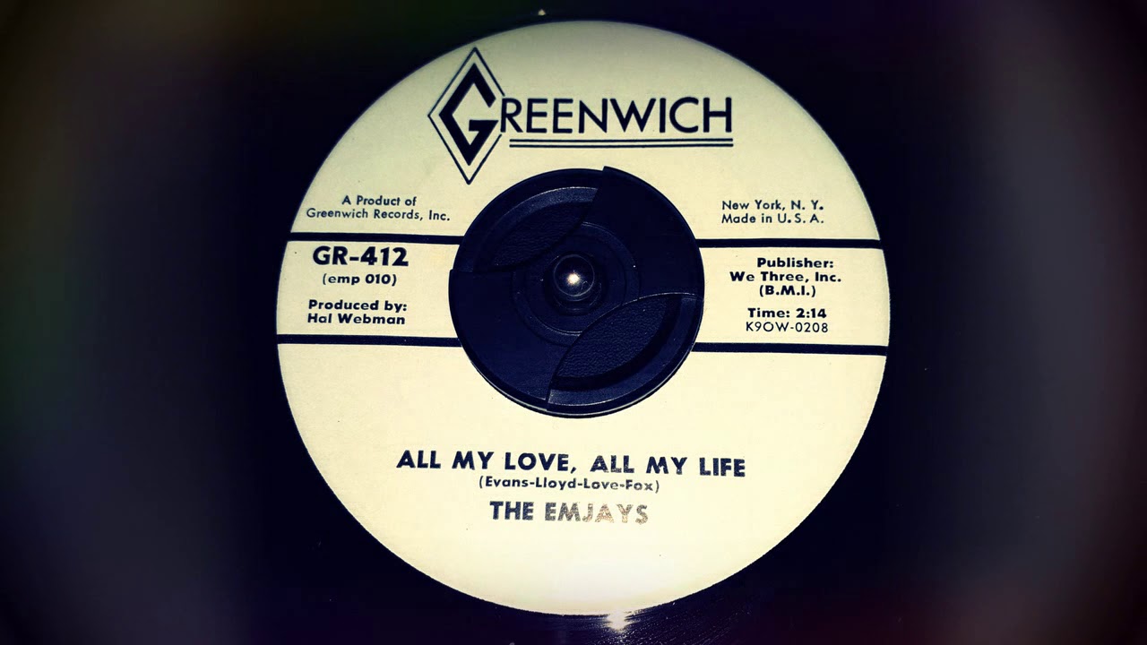 DOO WOP The Emjays - All My Love, All My Life (1959) - YouTube