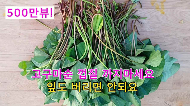 500만뷰!! 고구마순 잎파리 요리 6가지 인급동 레시피