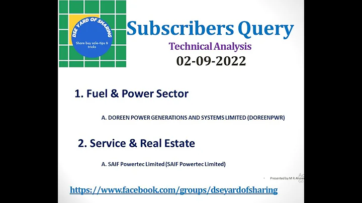 Subscribers Query (DOREEN POWER  & SAIF Powertec) ...