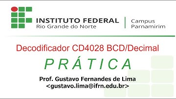 Aula 08 Decodificador BCD para decimal utilizando o circuito integrado cmos cd4028