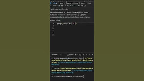 find() method in python  string methods #programming #coding #python