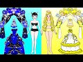 DIY Angel vs Vampire Weddings Costumes Dress Up Handmade - Barbie Story &amp; Crafts | WOA Doll Stories