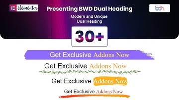 Presenting BWD Dual Heading plugins