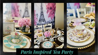 Paris Themed Tea Party