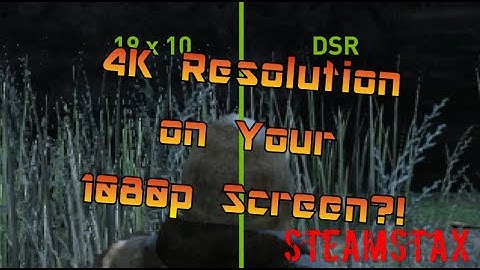 DSR - Make ANY HD Monitor 4k Resolution! - How to Activate