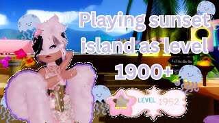 Playing sunset island as level 1900+ ||Beom_Bear||