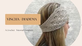 Vincha/Diadema Tejida a Crochet