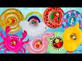Bath Tub Water FLOATIES Learning Colors Water Sensory Play! Miniature Toys Playing Videos!
