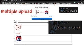 Multiple upload and show on view blade Laravel 8