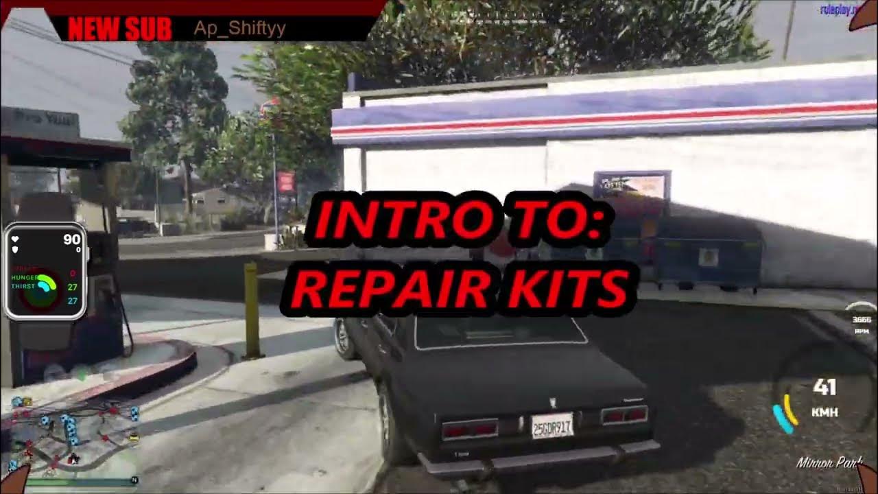 FiveM ESX Legacy how to Repair Kits YouTube